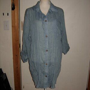 a.n.a chambray swim suit coverup XL
